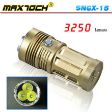 Maxtoch SN6X-15 3 * Cree T6 3250 Lumen Bronze Puissant Big Torch